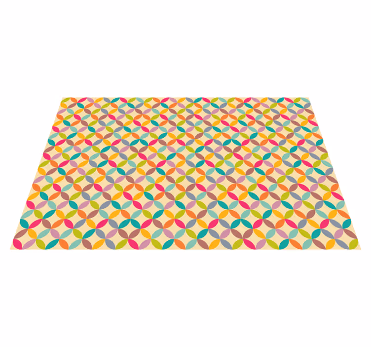 Vinyl Teppich geometrisch buntes Sternenmuster - TenStickers