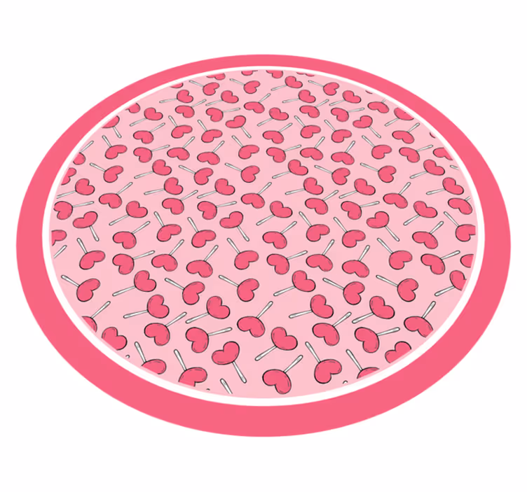 Vinyl Teppich Baby Herzeis am Stil - TenStickers