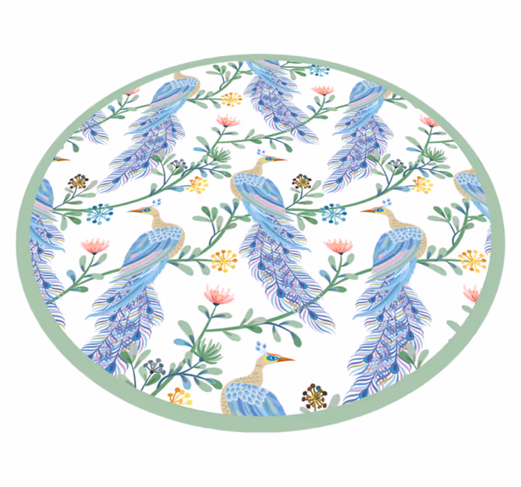 Vinyl Teppich Tiere Vau Muster - TenStickers