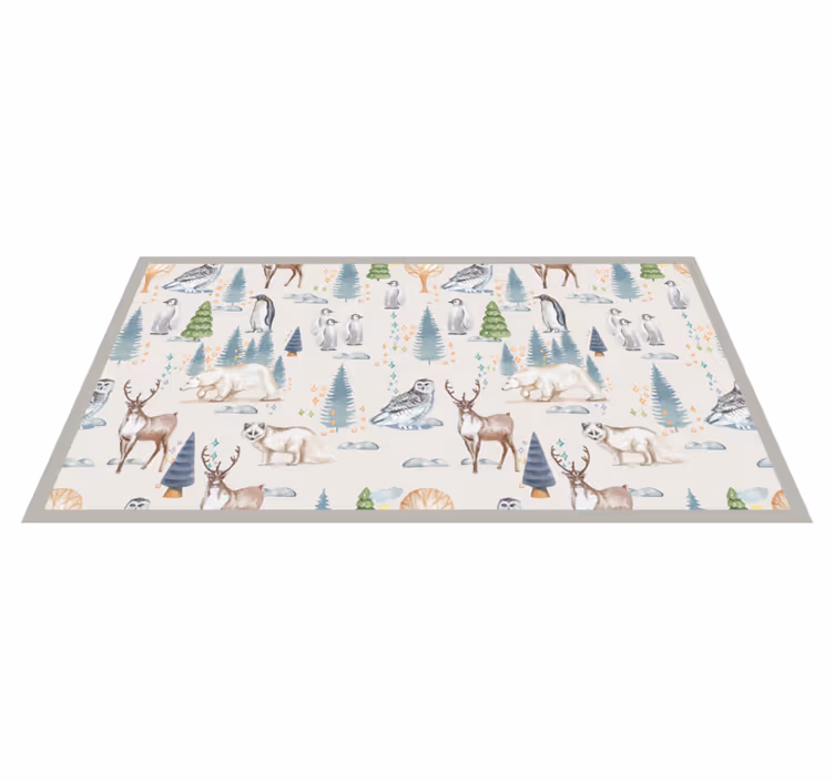 Vinyl Teppich Tiere arktische Tierwelt - TenStickers
