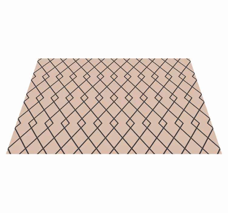Vinyl Teppich geometrisch anmutiges diamantmotiv - TenStickers