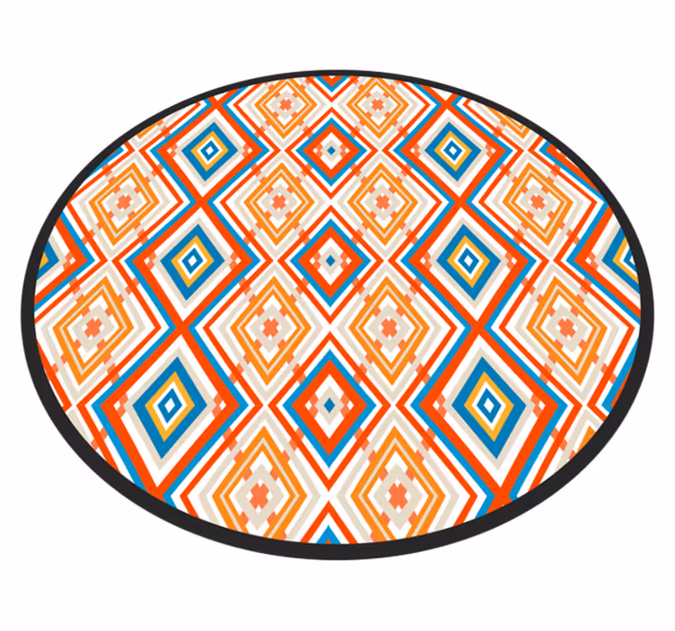Vinyl Teppich geometrisch lebendiges element - TenStickers
