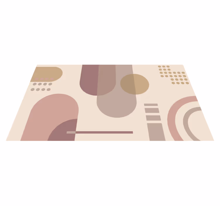 Vinyl Teppich geometrisch geometrische formen harmonie - TenStickers