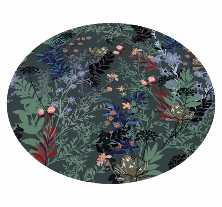 Vinyl Teppich Blumen botanisches motiv - TenStickers
