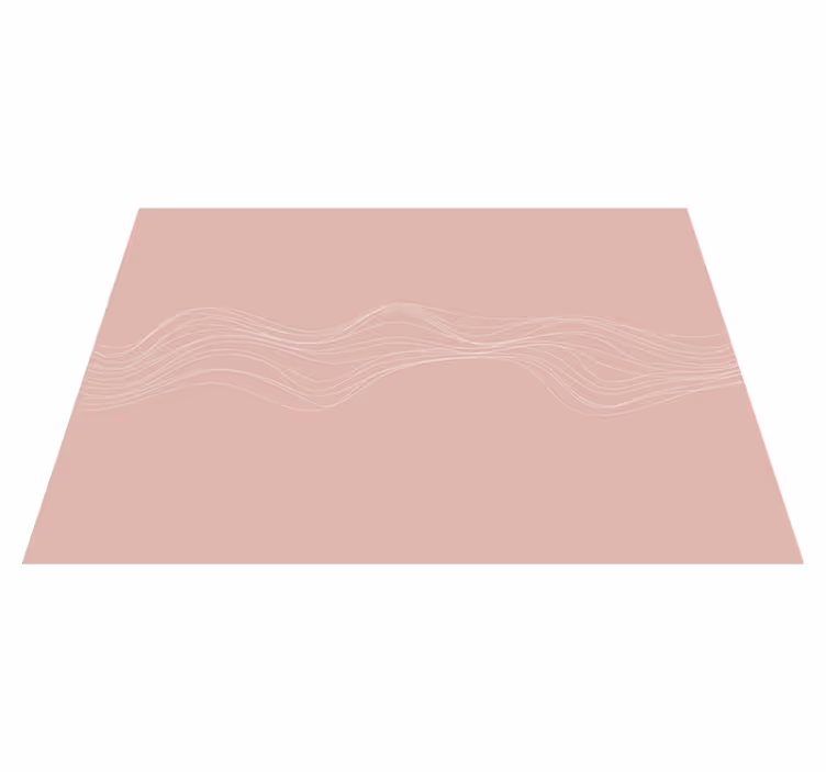 Vinyl Teppich rosa wellenlinien - TenStickers