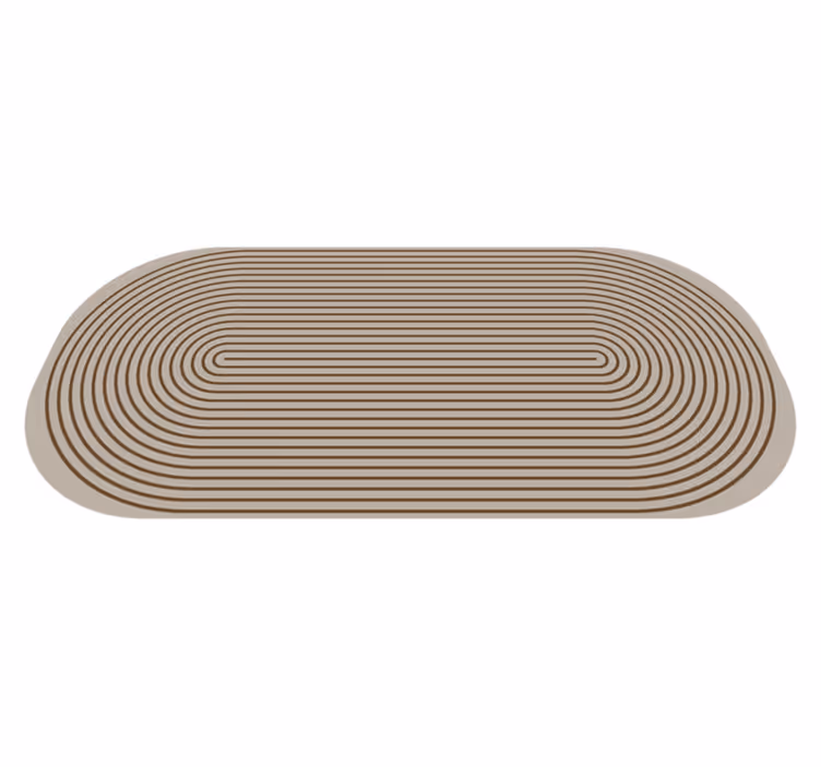 Vinyl Teppich gestreift umriss - TenStickers