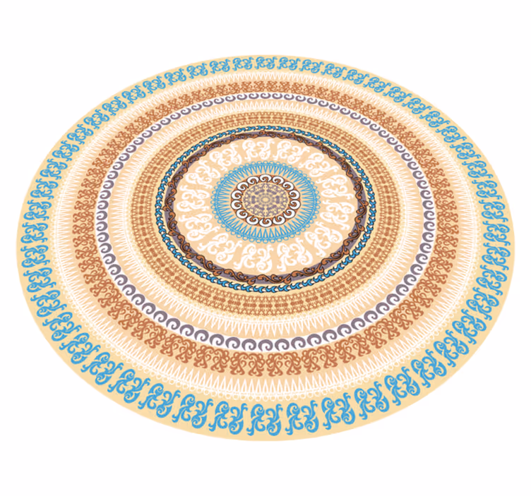 Vinyl teppich mandala im mandala kreisdesign - TenStickers