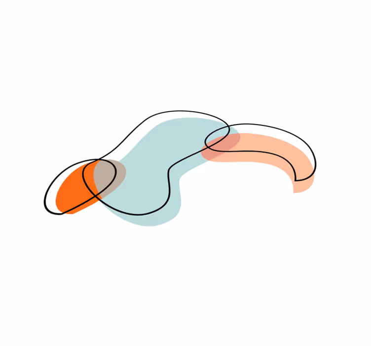 Vinylteppich abstrakte geometrische Formen - TenStickers