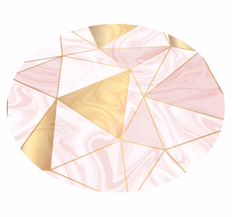 Vinyl Teppich geometrisches Pastellmosaik - TenStickers