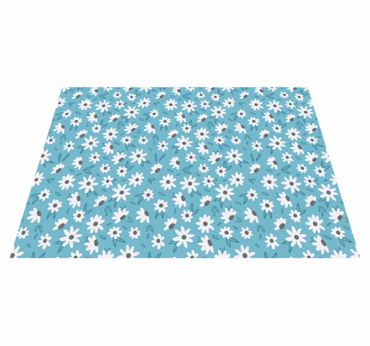 Vinyl teppich blumen für florale dekoration - TenStickers