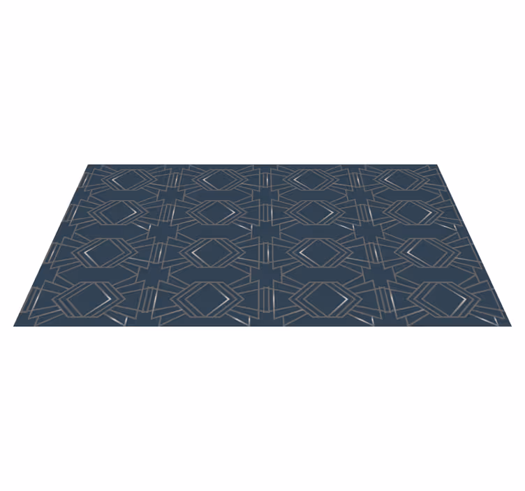 Vinyl Teppich geometrisch gemusterte Bodendecke - TenStickers