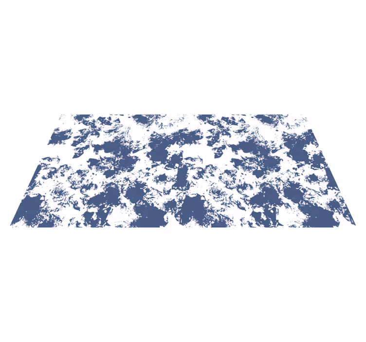 Vinylteppich abstraktes Tiermuster blau - TenStickers