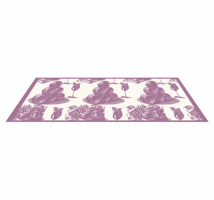 Vinyl Teppich Vintage Weinkeller Skizze - TenStickers