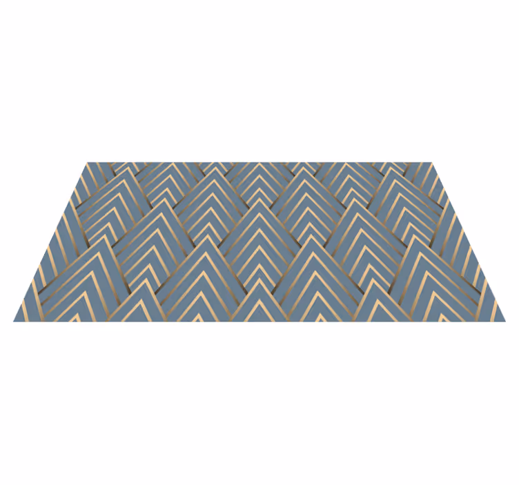 Vinyl Teppich Chevron-Muster - TenStickers