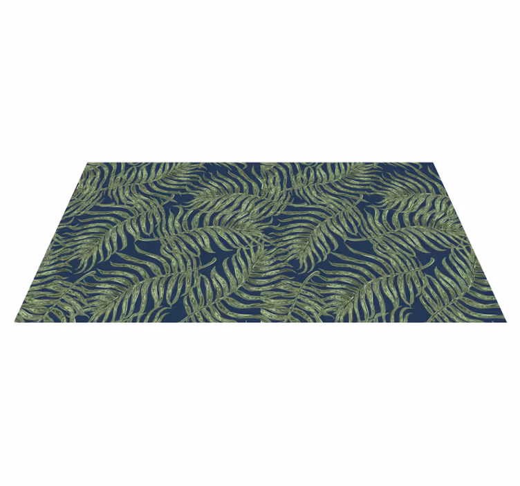 Vinylteppich Blumen tropisches blattmuster - TenStickers