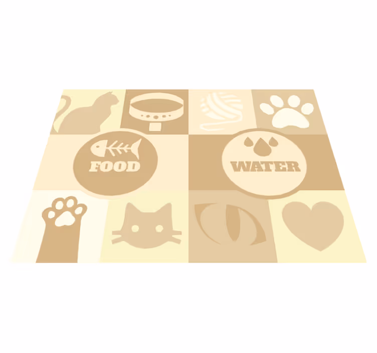 Vinylteppich Tiere Matte Katze - TenStickers
