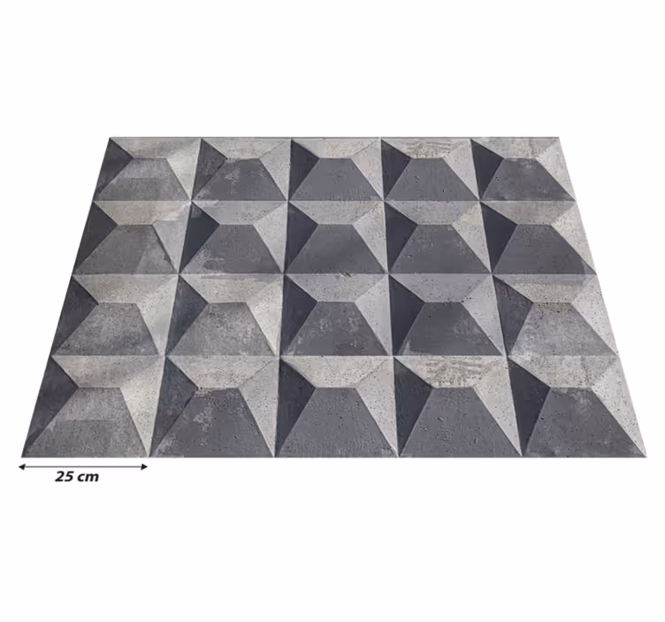 Vinylteppich Textur Beton rechteckiges Muster - TenStickers