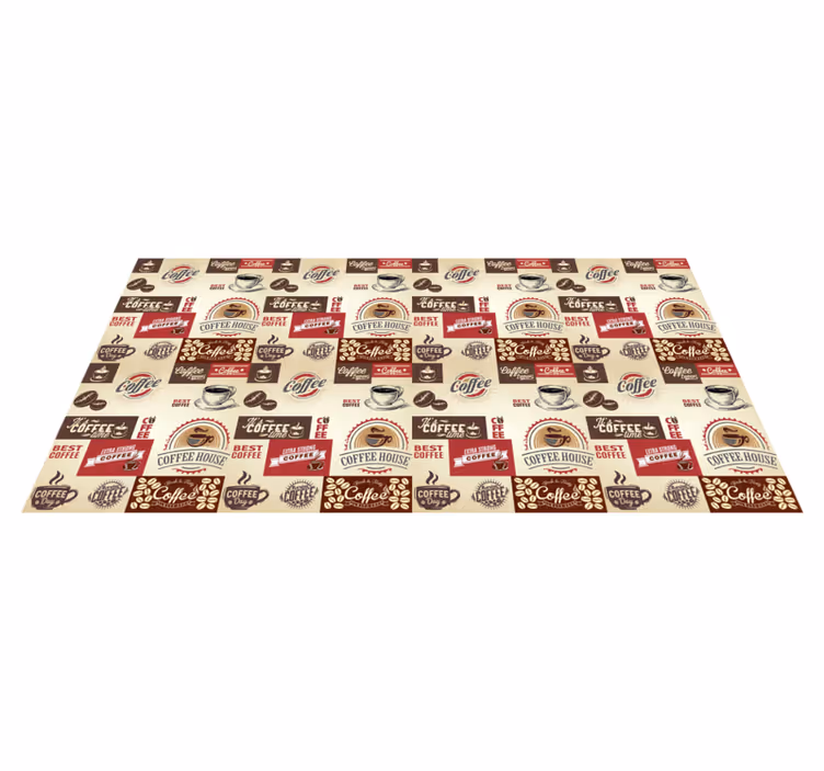 Vinyl läufer kuche vintage kaffee design - TenStickers