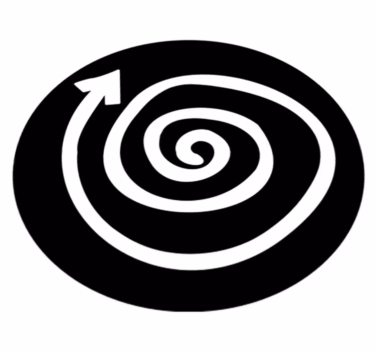 Vinylteppich Jugendliche Spirale - TenStickers