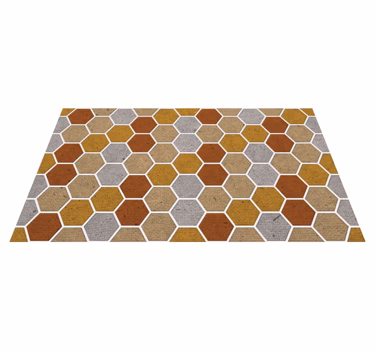 Vinylteppich geometrisch Wabentextur - TenStickers