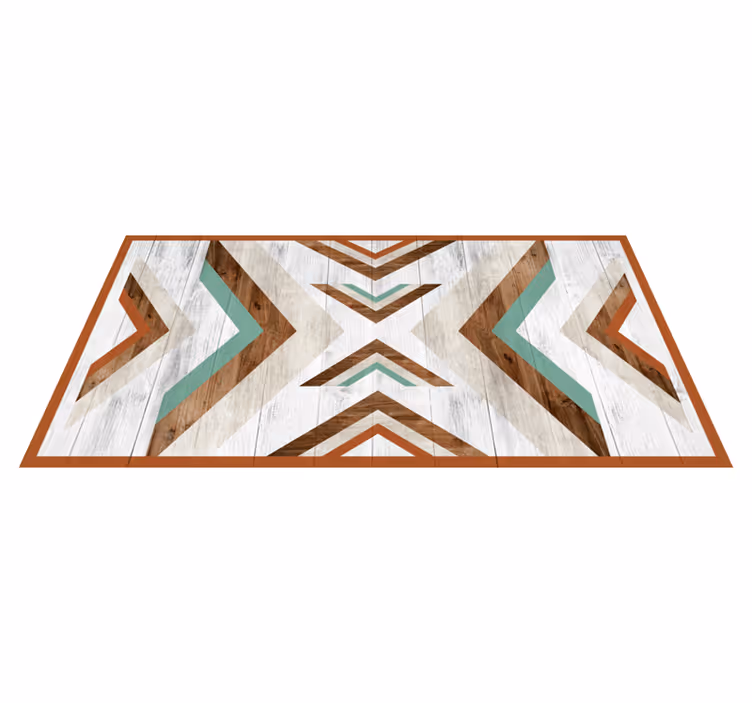 Vinyl Teppich Schlafzimmer chevron-holzstruktur - TenStickers