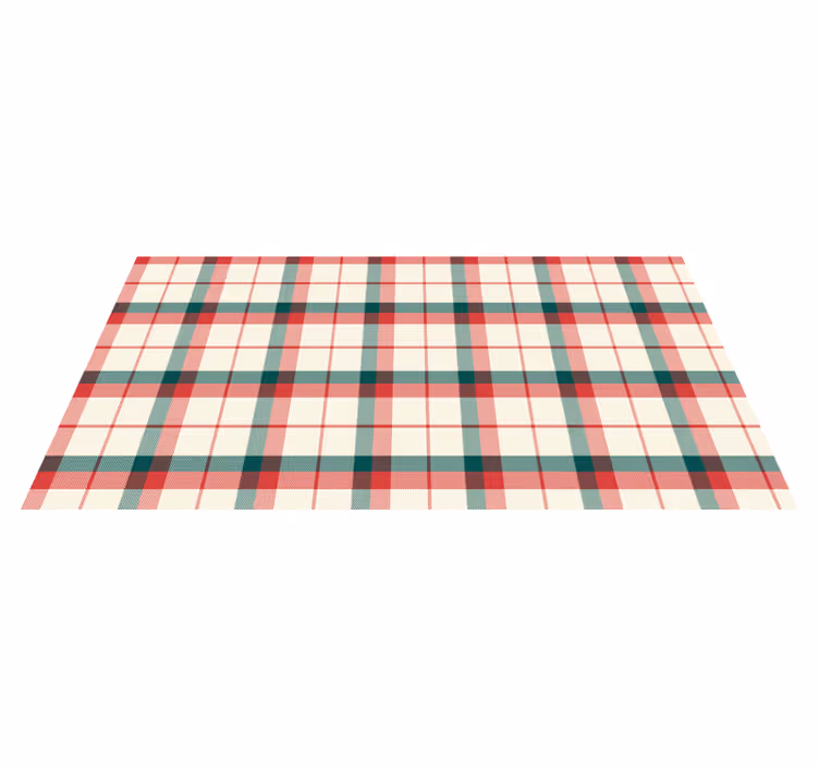 Vinylteppich geometrisch Karomuster Weihnachten - TenStickers