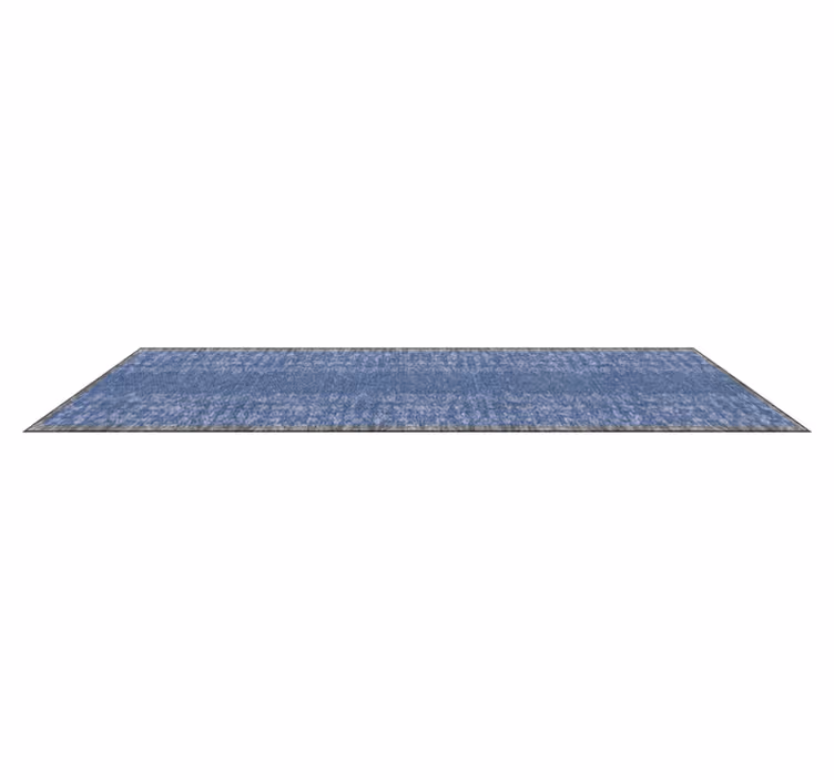Vinylteppich Retro vintage-Stil blauer Patron - TenStickers