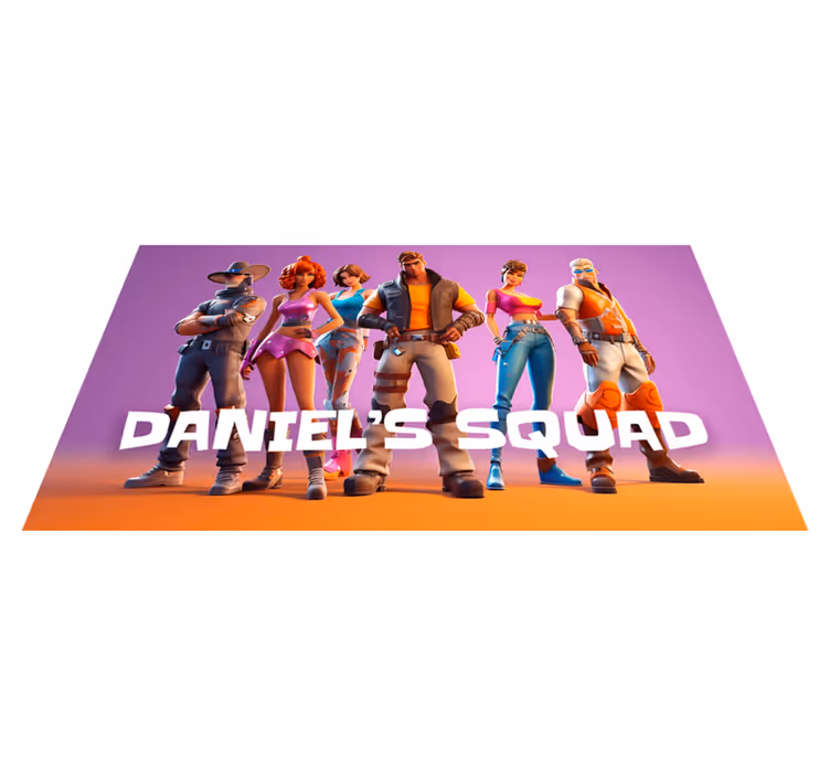 Vinylteppich Gruppe von Charakteren - TenStickers