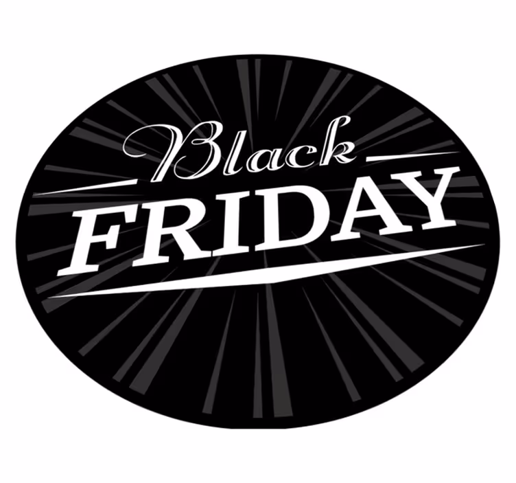 Vinyl Teppich rund Black Friday - TenStickers