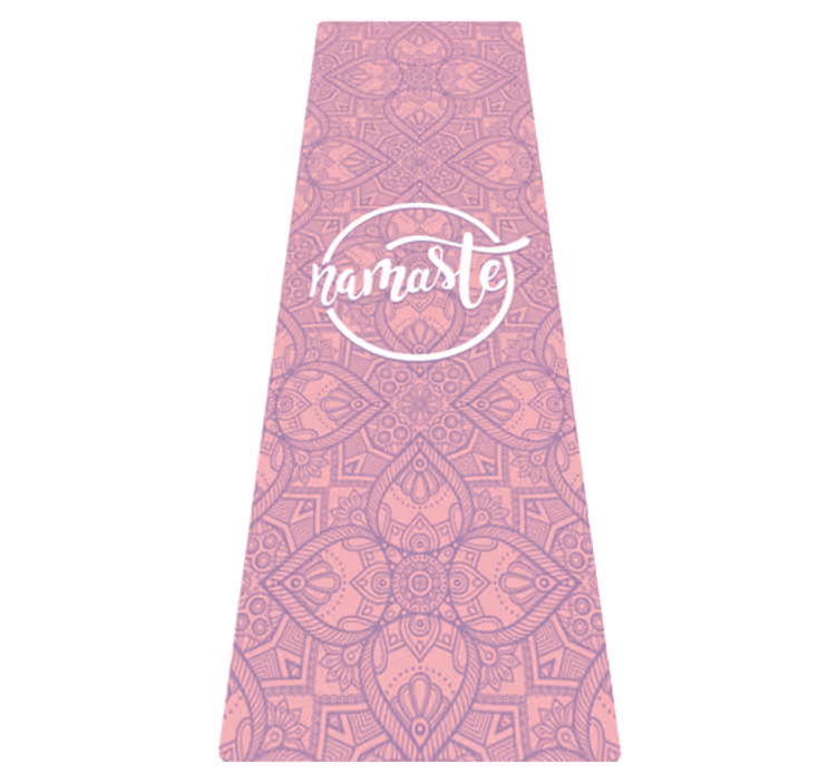 Yoga Vinyl Teppich namaste Texte - TenStickers