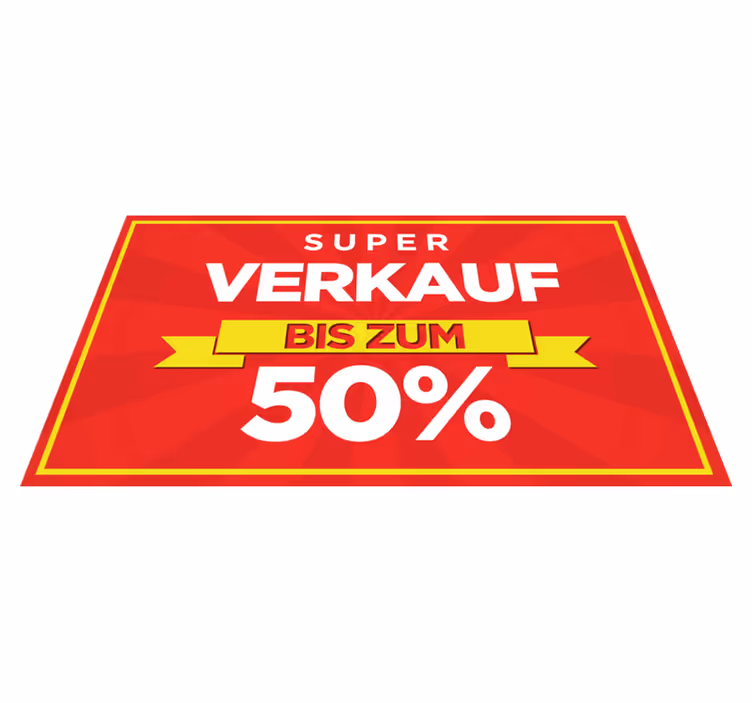 Vinylteppich rot personalisierter Rabattverkauf - TenStickers