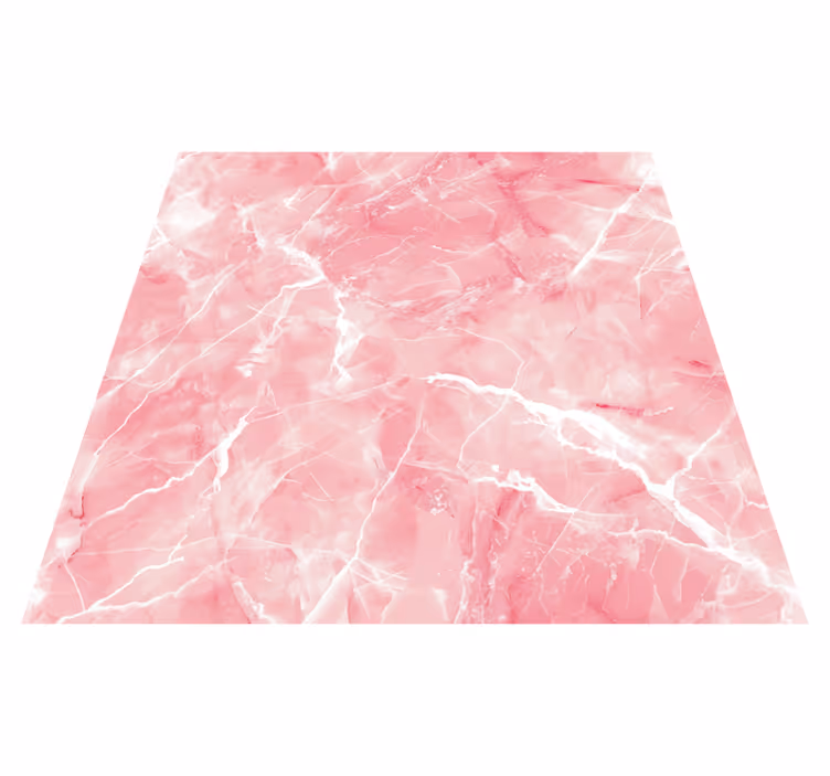 Vinyl Teppich Marmor rosa pastellton - TenStickers
