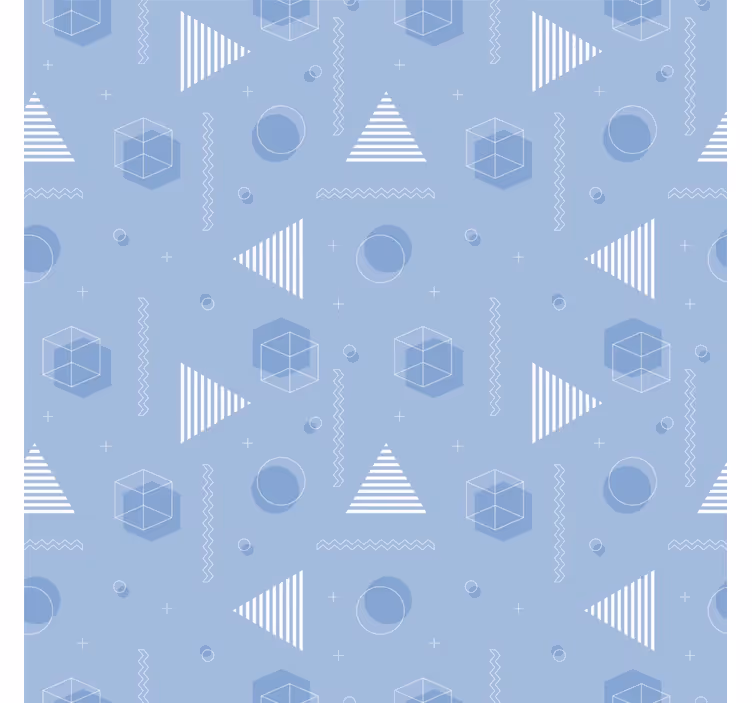 Tapete Teenager geometrisch blau - TenStickers