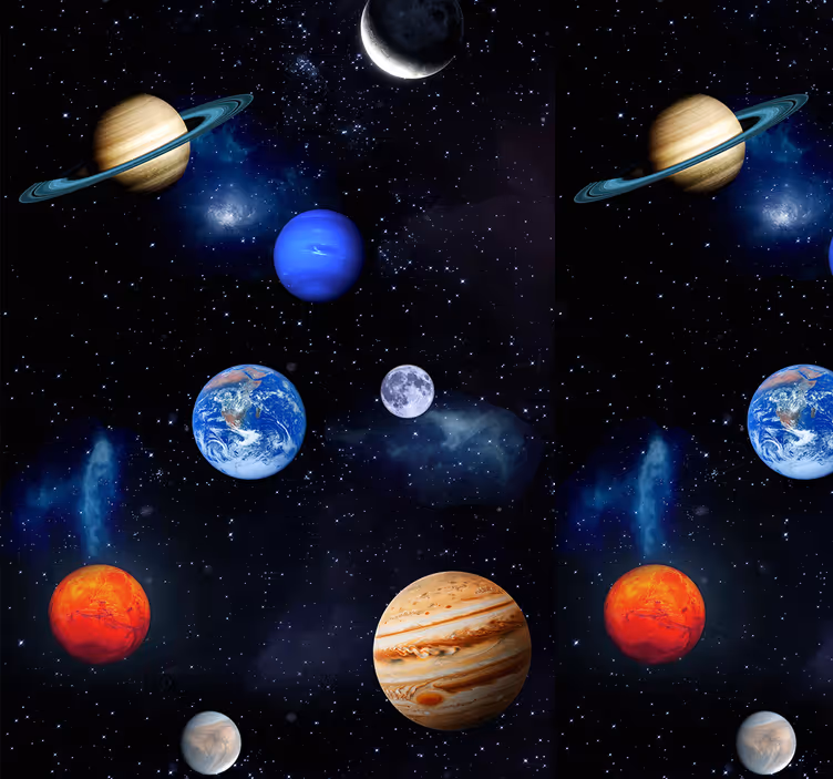 Tapete Sternenhimmel Kosmos Weltraum Planeten - TenStickers