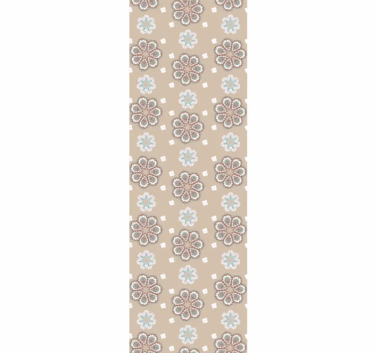 Blumentapete beige elegantes motiv - TenStickers