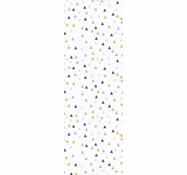 Tapete Dreiecke farbenfrohes minimalistisches weißes design - TenStickers