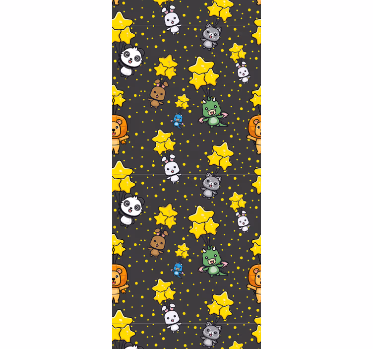 Tapete Baby tierbabys und sterne - TenStickers