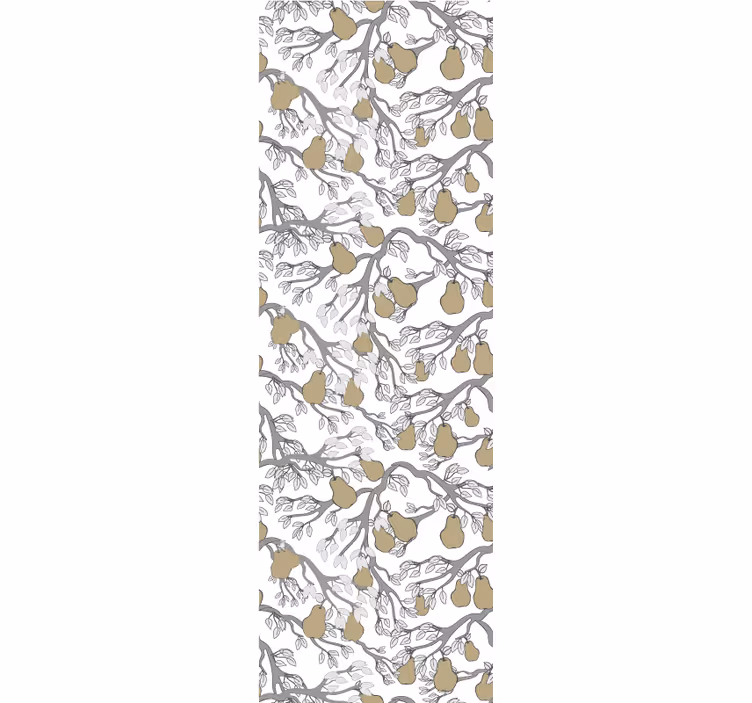 Tapete Baum zweig mit birnen - TenStickers