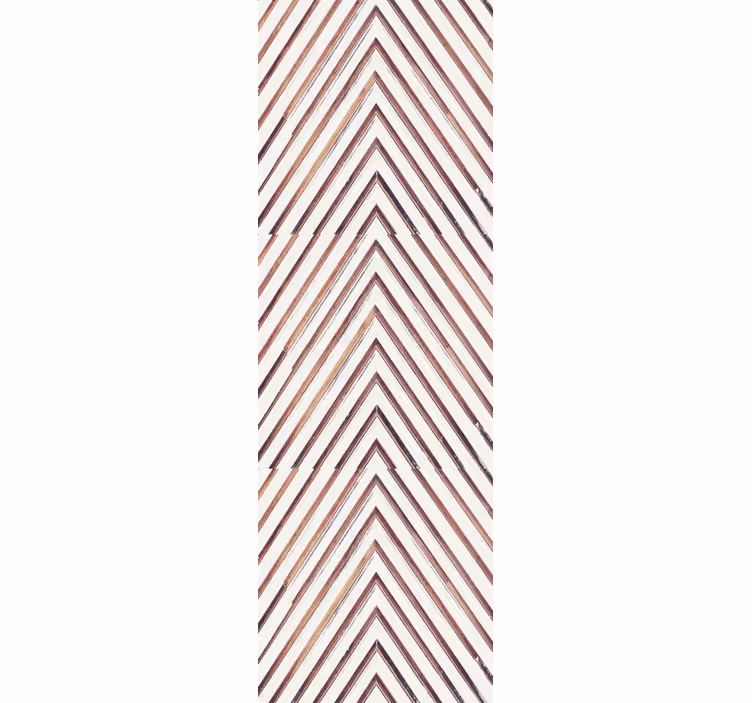 Tapete geometrisch chevron-linienmuster - TenStickers