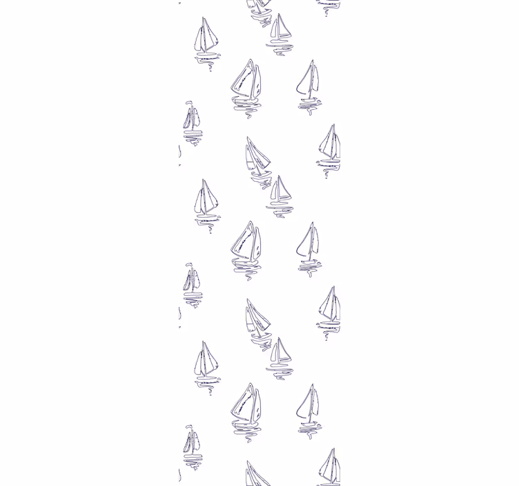 Tapete Abstrakt segelboot-dekor - TenStickers