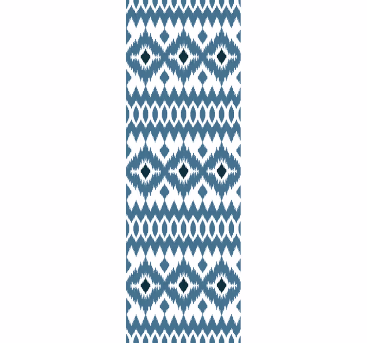 Tapete Ornamente indigoblaues stammesmuster - TenStickers