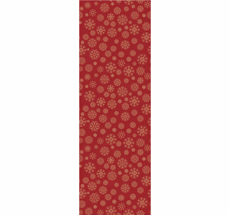 Weihnachtstapete frostiges blumendesign - TenStickers
