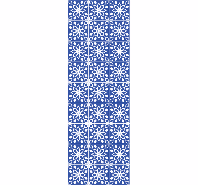 Fliesen Tapete azurblaues mosaik - TenStickers
