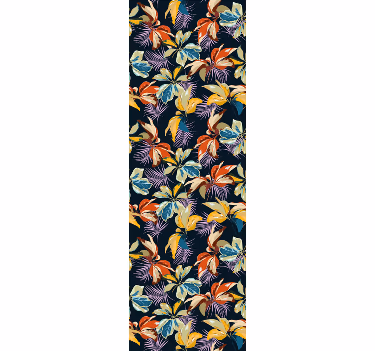 Blumentapete lebendige dschungeloberfläche - TenStickers