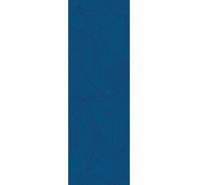 Tapete Dreiecke blaue geometrische facetten - TenStickers