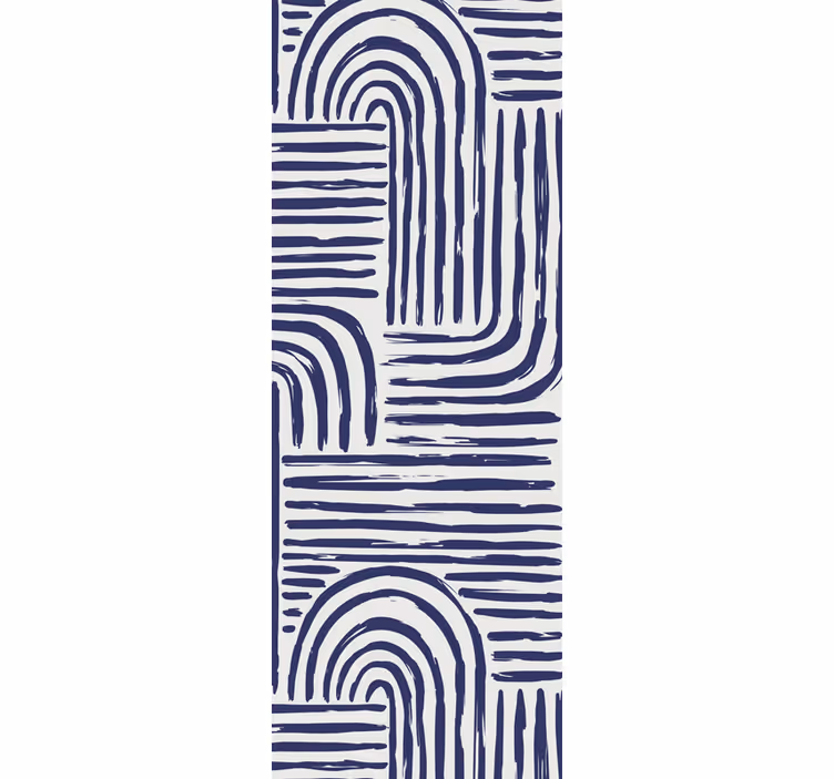 Tapete geometrisch mit geschwungenem linienstil - TenStickers