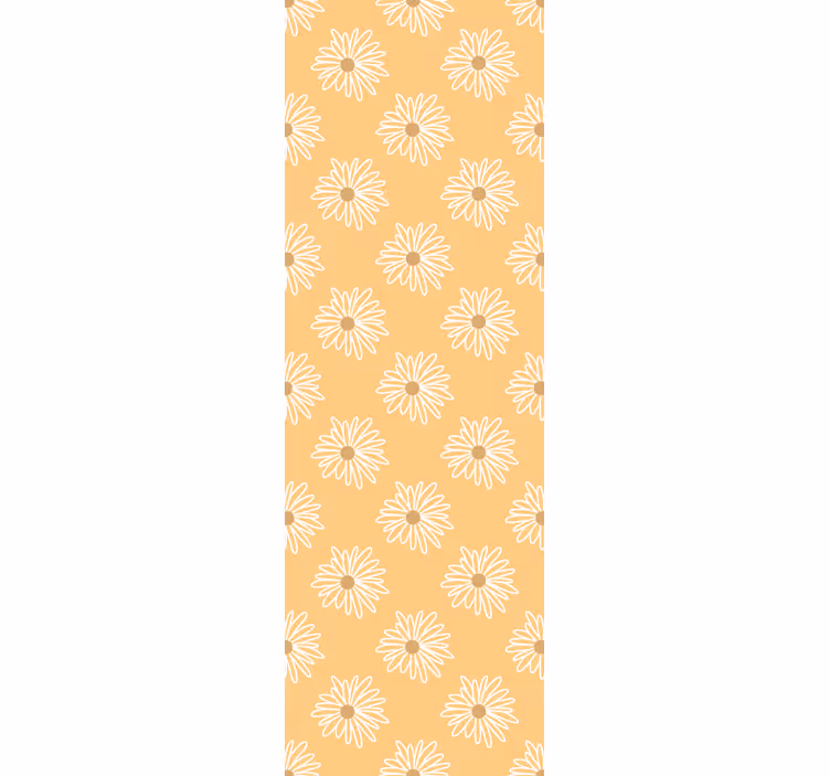 Blumentapete florale gelbe blüte - TenStickers
