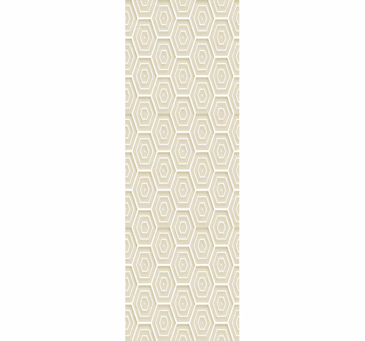 Tapete geometrisch in hexagonaler struktur - TenStickers