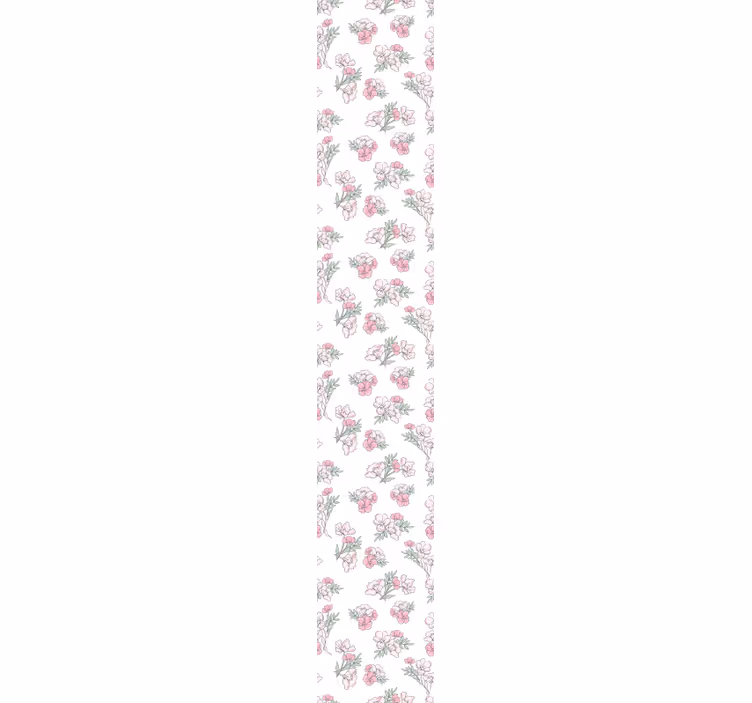 Blumentapete zartes blütenmuster - TenStickers