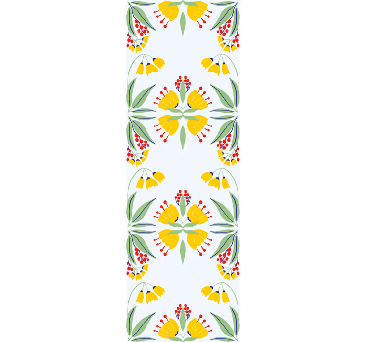Tapete Natur Blumentapete Blumenarrangement in gelb - TenStickers